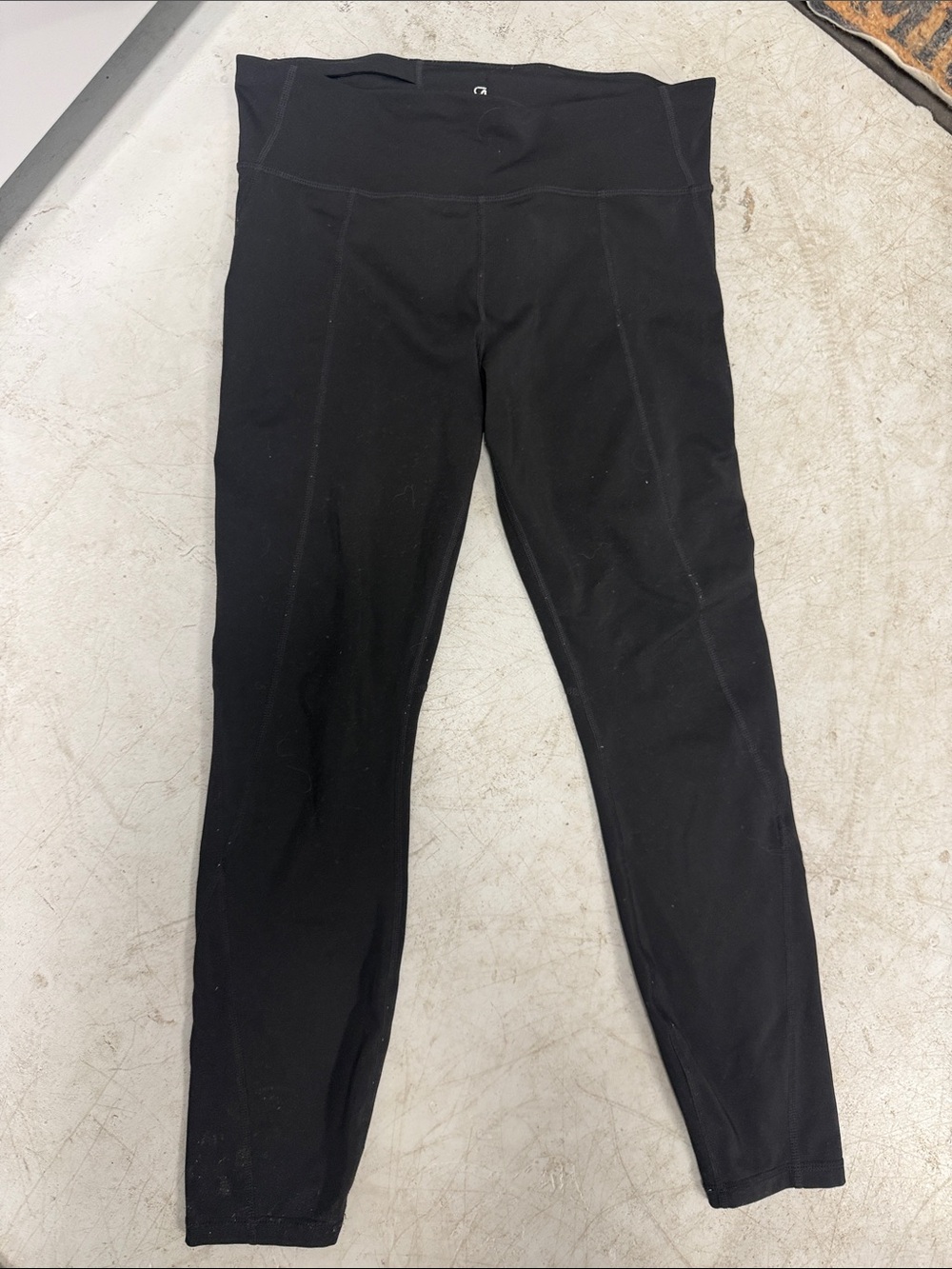 GAP FIT Black High-Waist Active Leggings - Size Large - Great Condition Pants